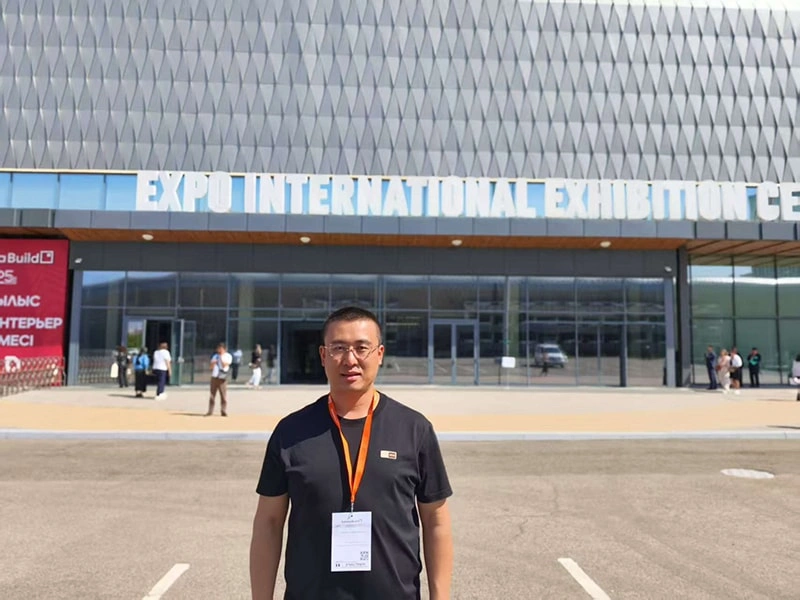 Jacky Zhang, the director of marketing and sales represented our Suihe Gruop as a exhibitor at AstanaBuild 2025.